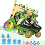 Kids Quad Roller Skate,Roller Skates for Girls Boys,3-Point Balance Roller Shoes for Beginners