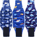Reusable Dog Diapers Male 3Pcs, Premium Washable Belly Bands for Male Dogs Xlarge, High Absorbing Male Dog Wraps for Doggie Puppy Excitable Urination and Training(Sailboat, XL)