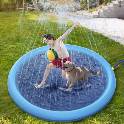 Non-Slip Splash Pad For Kids And Pet Dog Pool Summer Outdoor Water Toys