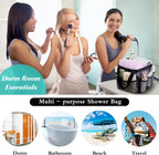 Mesh Shower Caddy Portable, Quick Dry Hanging Shower Tote Bag for College Dorm Room Essentials, Large Capacity Shower Caddy Dorm for Bathroom Gym Swimming