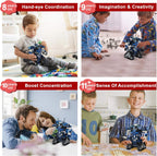 Robot Building Kit for Kids - STEM Remote&App Controlled Robot Science Erector Kits Blocks Birthday Gift Learning Education Activities Toys for Kids Ages 6+ Boys Girls