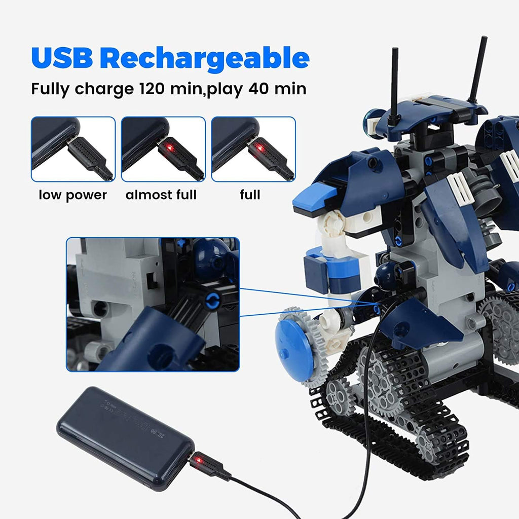 Robot Building Kit for Kids - STEM Remote&App Controlled Robot Science Erector Kits Blocks Birthday Gift Learning Education Activities Toys for Kids Ages 6+ Boys Girls