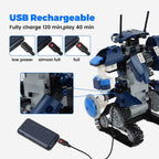Robot Building Kit for Kids - STEM Remote&App Controlled Robot Science Erector Kits Blocks Birthday Gift Learning Education Activities Toys for Kids Ages 6+ Boys Girls