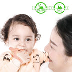 【Never Drop from Hand】 HEORSHE Baby Teething Toys for 1 Year Old Baby Girl Teethers for Infants Toddlers Silicone Molars Adjustable Chew Toys for Babies 3 4 5 6 7 8 9 10 11 12 Months (Pink)