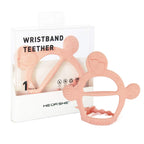 【Never Drop from Hand】 HEORSHE Baby Teething Toys for 1 Year Old Baby Girl Teethers for Infants Toddlers Silicone Molars Adjustable Chew Toys for Babies 3 4 5 6 7 8 9 10 11 12 Months (Pink)