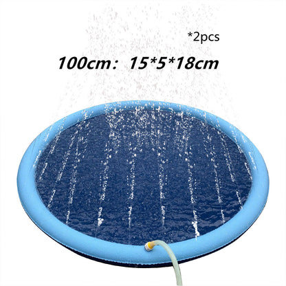 Non-Slip Splash Pad For Kids And Pet Dog Pool Summer Outdoor Water Toys