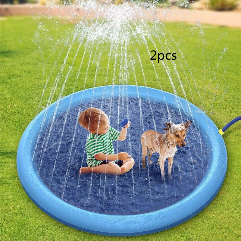 Non-Slip Splash Pad For Kids And Pet Dog Pool Summer Outdoor Water Toys