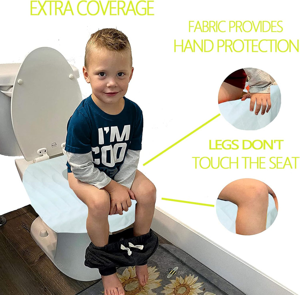Toilet Seat Covers Disposable, Waterproof Individually Wrapped Large Portable Potty Seat Covers for Kids Potty Training, Road Trip and Public Restrooms