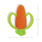 Lil' Nibbles Soft Baby Teether for Newborns & Toddlers 6-12 Months Unisex, Carrot