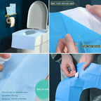 Toilet Seat Covers Disposable, Waterproof Individually Wrapped Large Portable Potty Seat Covers for Kids Potty Training, Road Trip and Public Restrooms